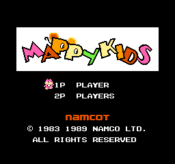 Mappy Kids Title Screen